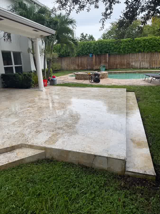 Pressure Washing completed project